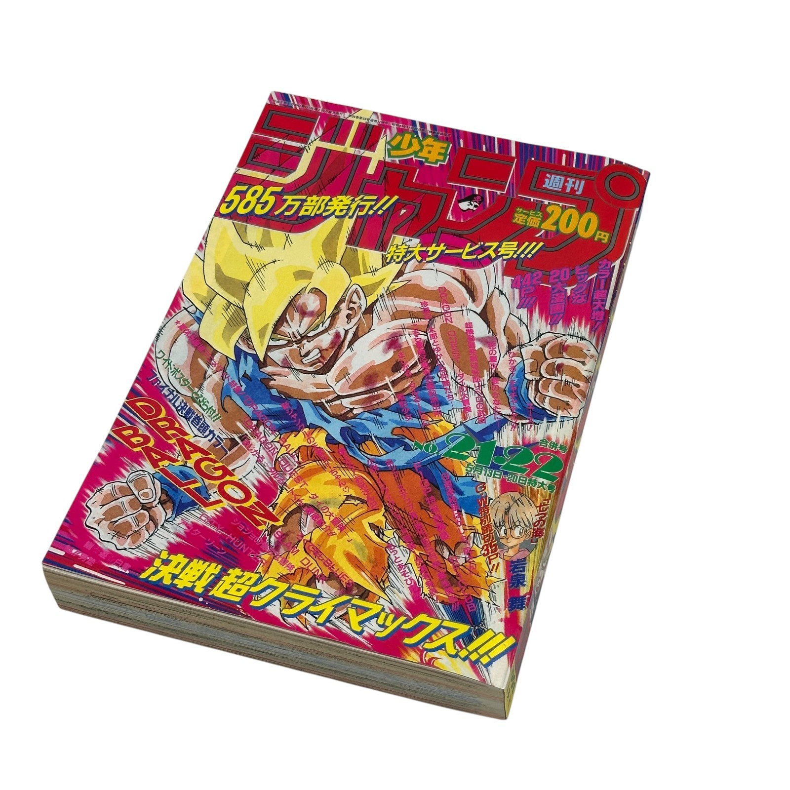 Reprint Weekly Shonen Jump 1991 No.21-22 Dragon Ball Cover Akira Toriyama Japan