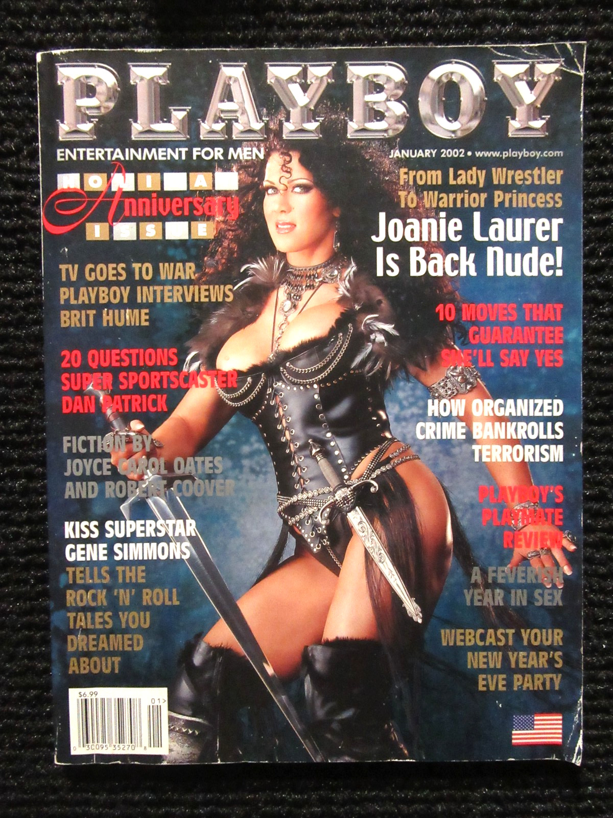 Vtg Playboy Jan 2002 Joanie Lauer Cover & Pictorial!! We Combine Shipping!