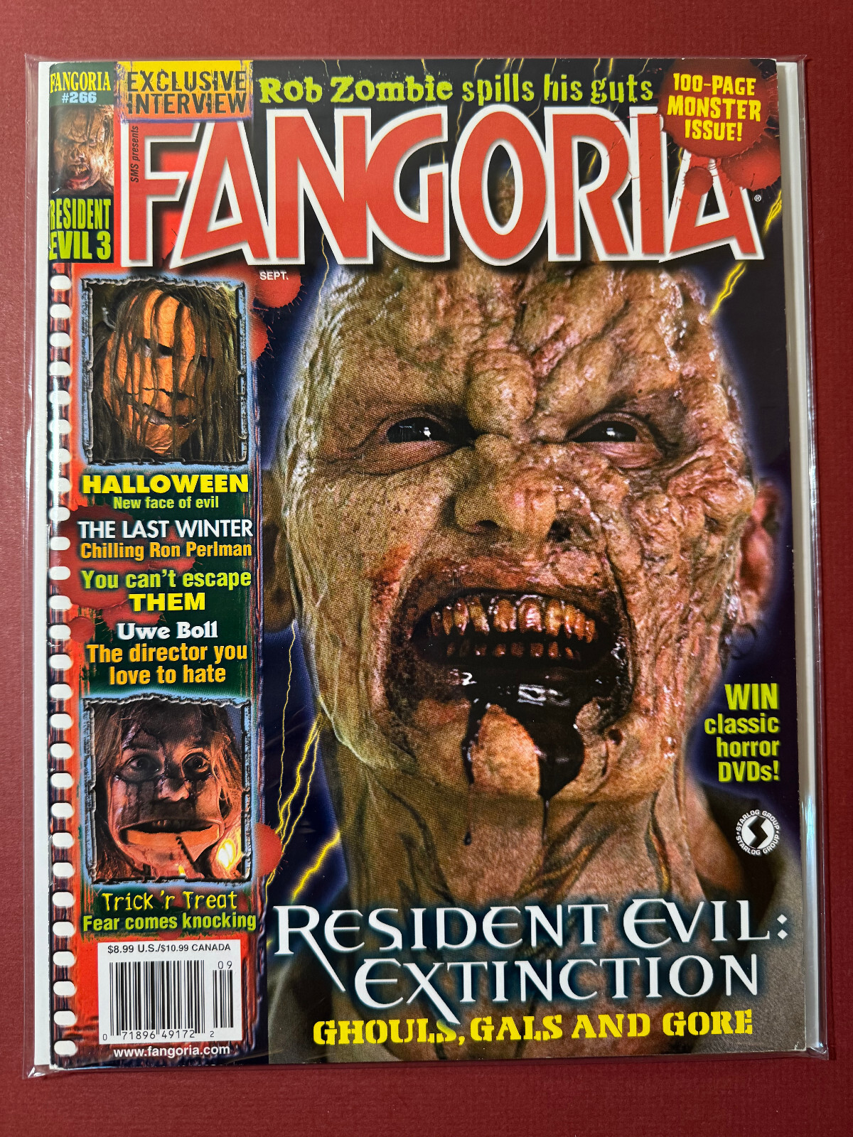 Fangoria Magazine #266 September 2007 Rob Zombie, Resident Evil, Halloween