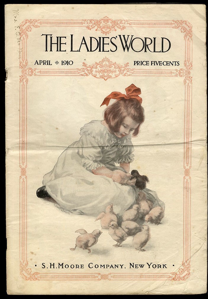 The LADIES WORLD Magazine 1910 Fashions CHILDREN PAGE Health Recipes Needlework