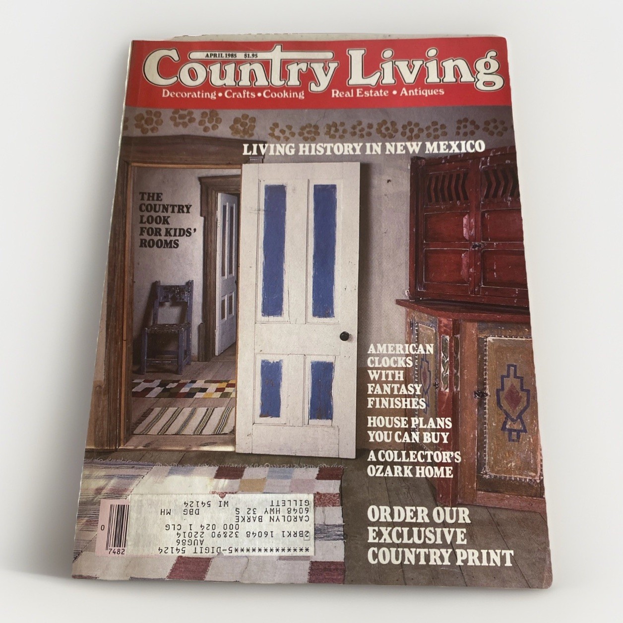 Country Living Magazine April 1985 Farmhouse Cottagecore Decorating