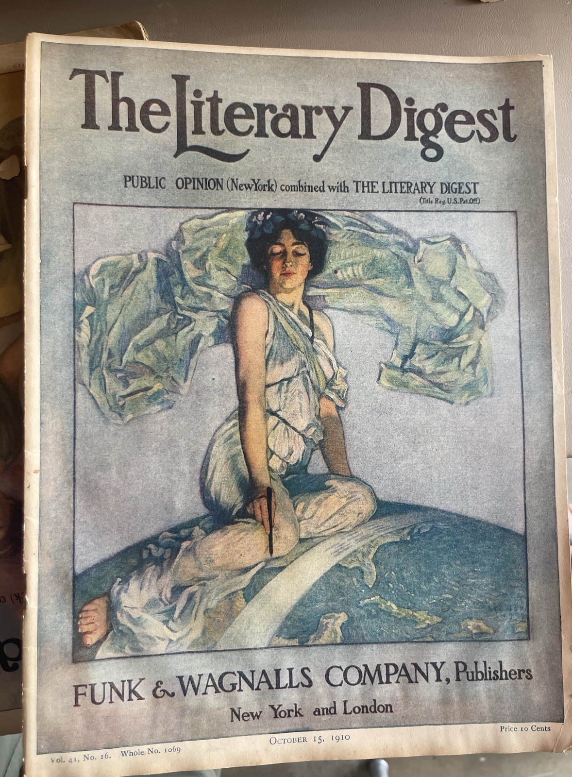 The Literary Digest Illustrated Oct 15, 1910 Funk & Wagnalls Vol 41 No 16