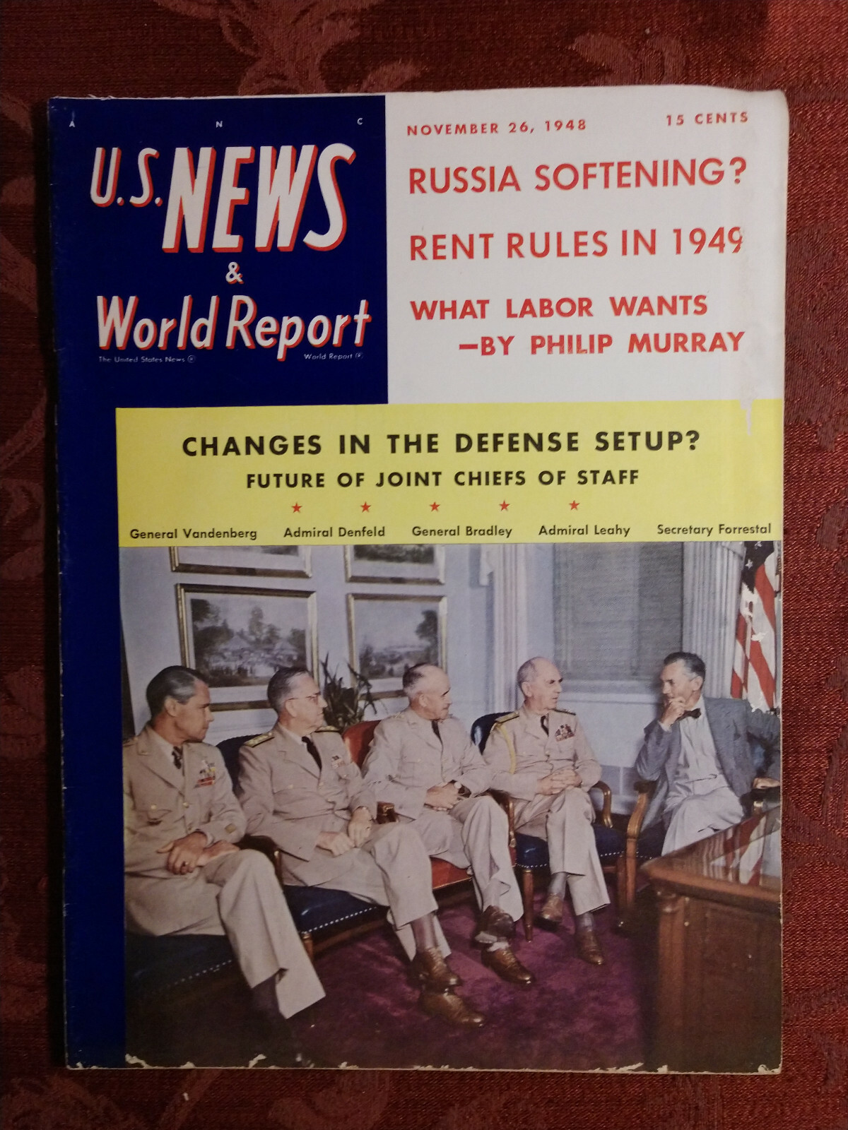 US NEWS WORLD REPORT Magazine November 26 1948 U S Military JOINT CHIEFS STAFF