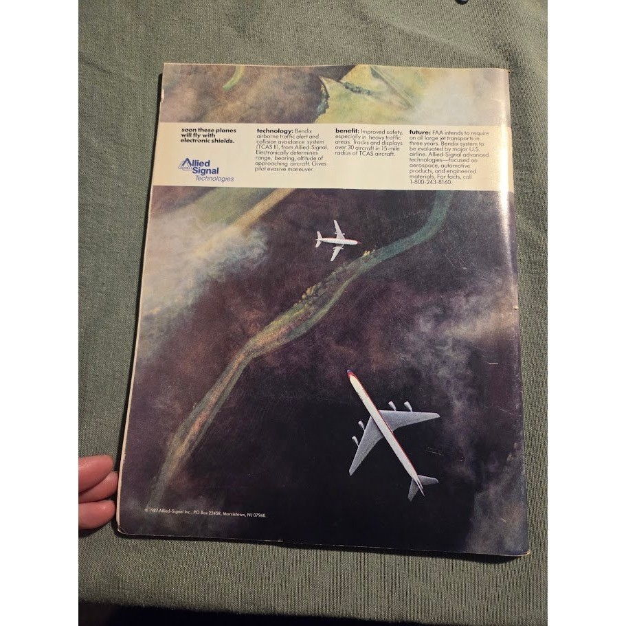 Air & Space Smithsonian Magazine June July 1987 Christine Fox Top Gun Pilot