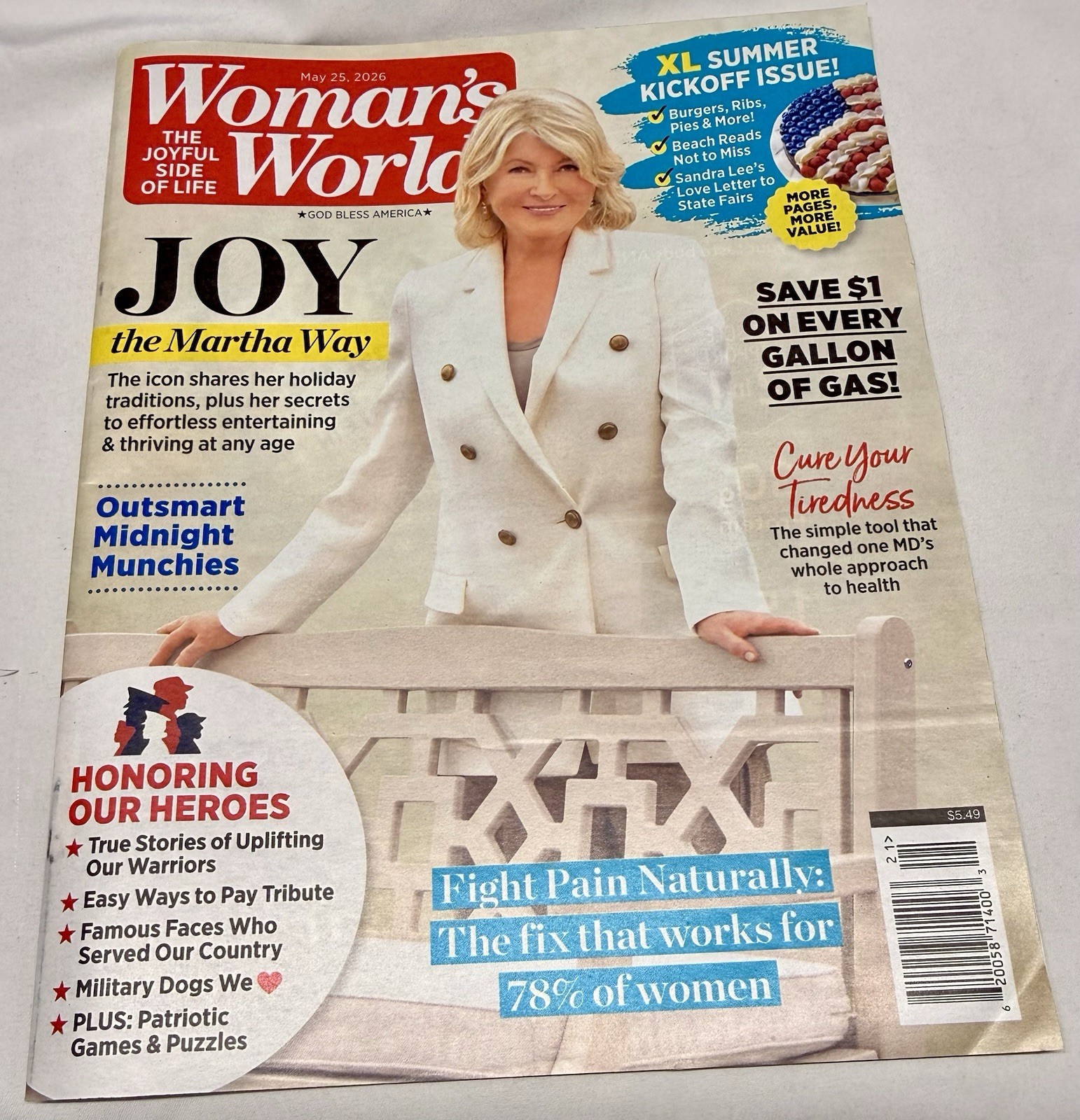 Woman’s World Magazine May 25 2026 Vol XLVIII English Illustrated Martha Stewart