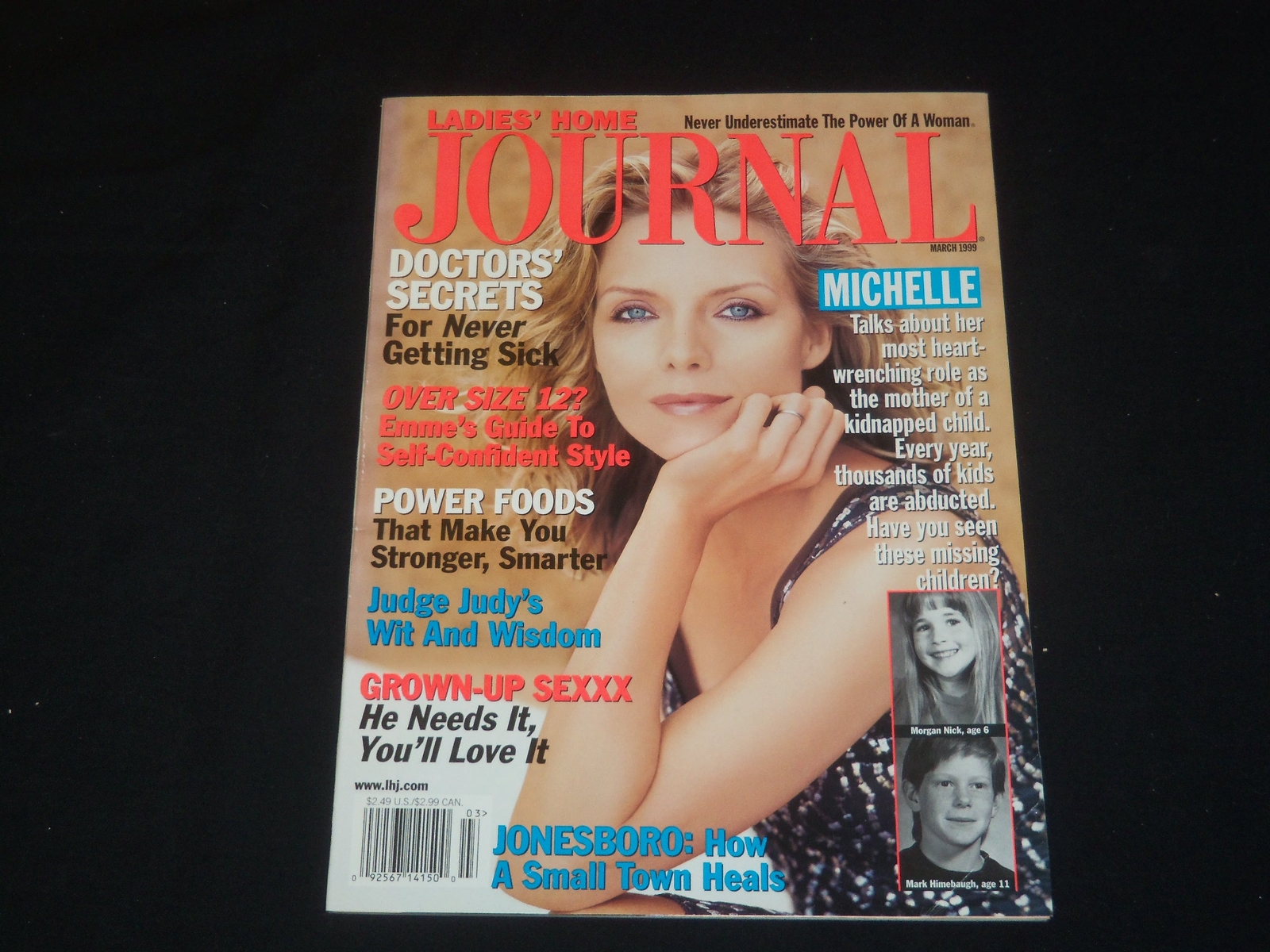 1999 MARCH LADIES’ HOME JOURNAL MAGAZINE – MICHELLE PFEIFFER COVER – SP 3760