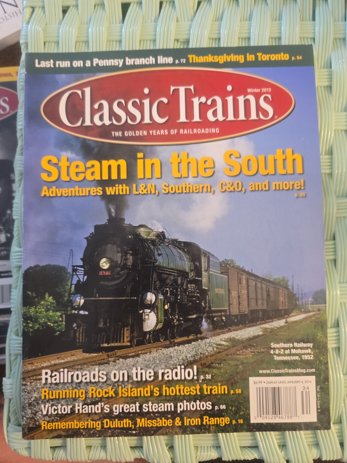 The listing is for the Classic TrainsMagazine of Railroading-Winter 2013 Edition