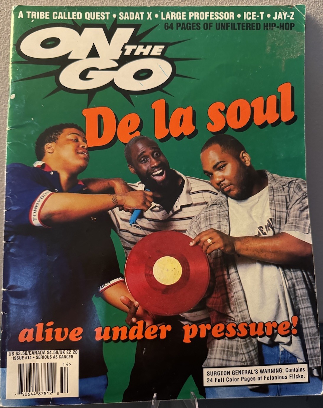 On The Go Magazine 96Hip Hop Graffiti Old Dirty De La Soul Tribe Called Quest