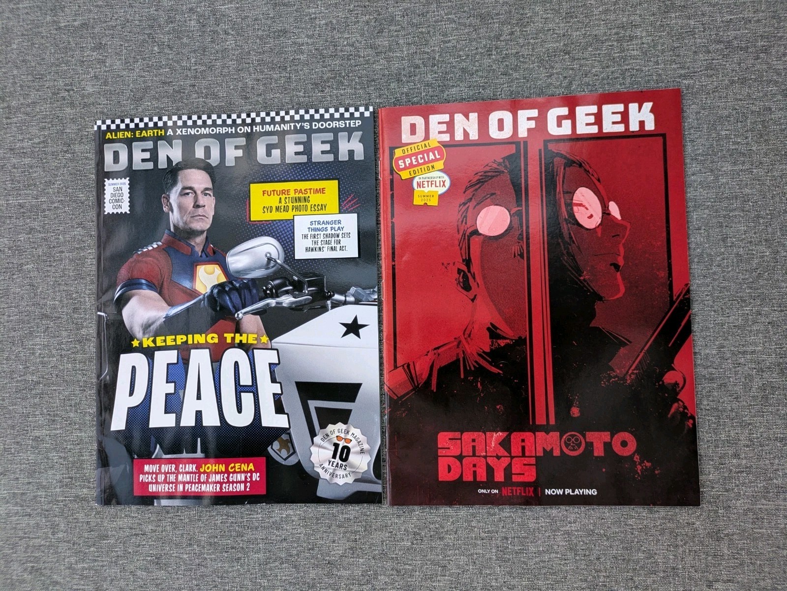 Den of Geek Magazine John Cena Peacemaker San Diego Comic Con Summer 2025 NEW