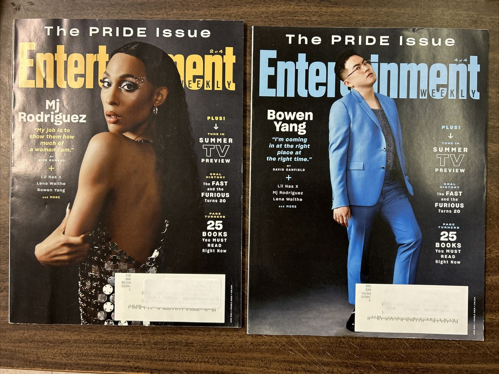 Entertainment Weekly Magazine GAY PRIDE Issues #2 & #4 June 2021