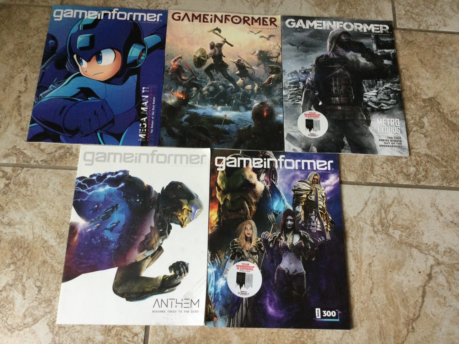 gameinformer Magazine 5 Issues (#297-298-299-300-303) Lot of 5 Magazines