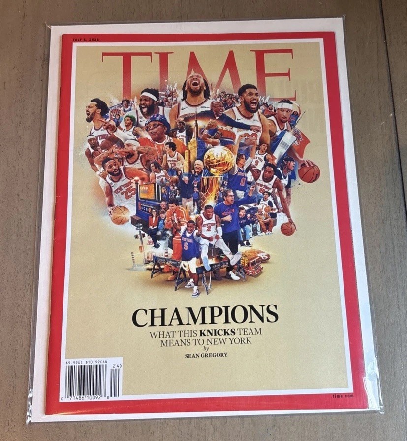 New York Knicks NO LABEL NBA Champions – TIME Magazine – July 2026