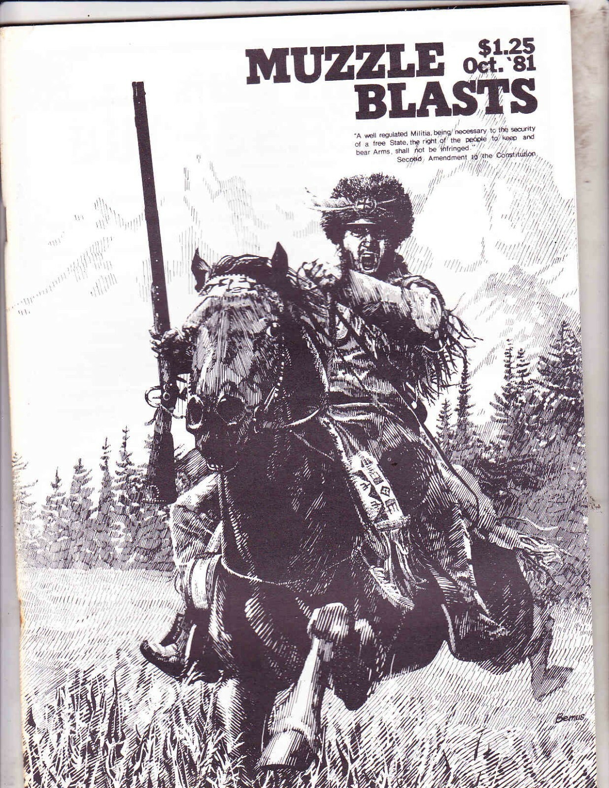 MUZZLE BLASTS MAGAZINE———-OCTOBER 1981