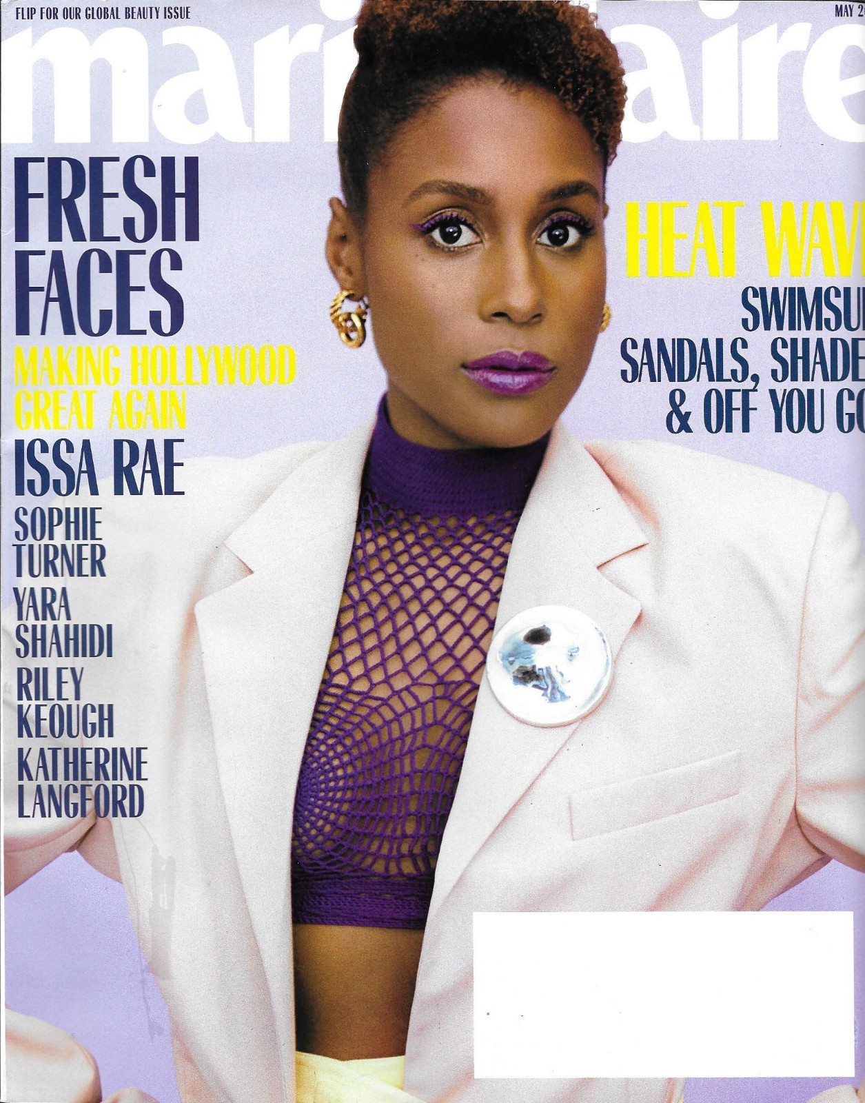 Marie Claire Magazine Issa Rae Sophie Turner Yara Shahidi Riley Keough Fashion