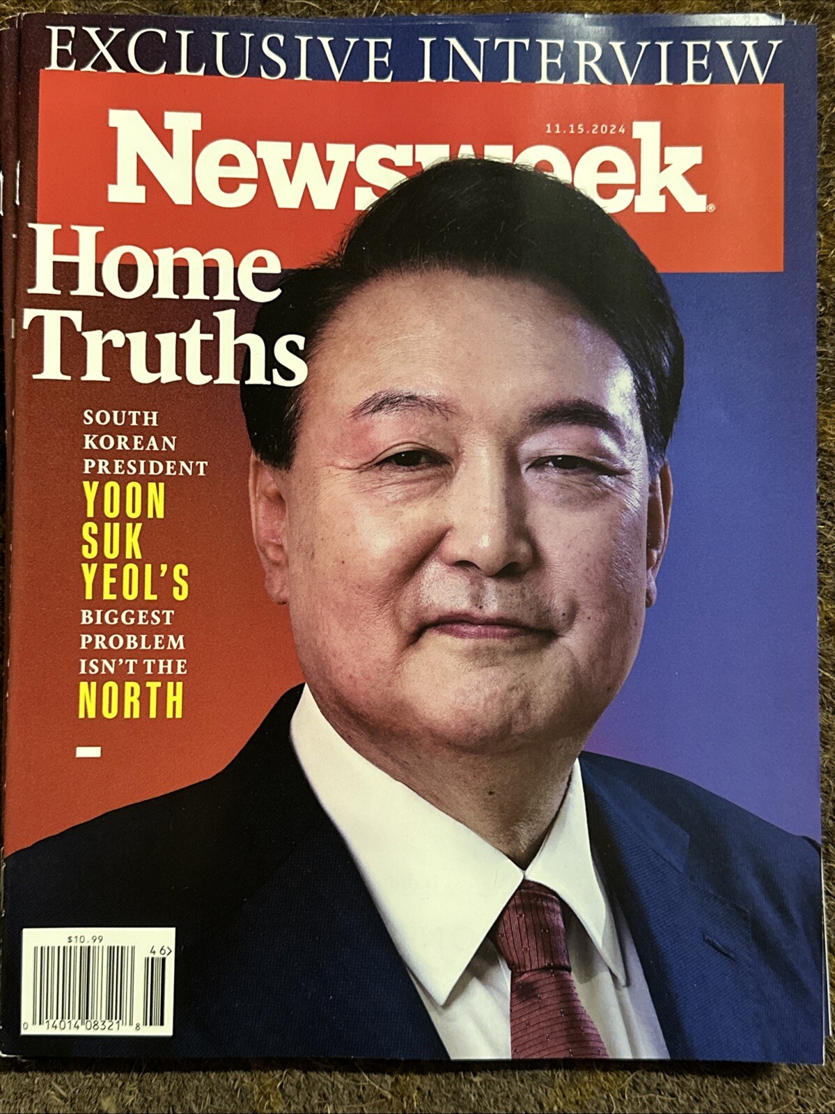 NEWSWEEK MAGAZINE NOV 15 Th 2024 YOON SUK YEOL South Korea President