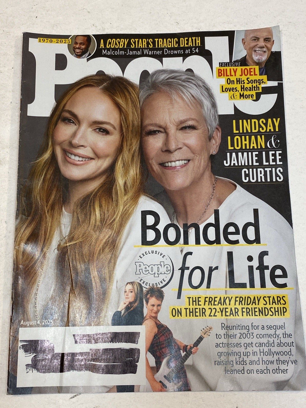People Magazine 8 4 2025 LIndsay Lohan Jamie Lee Curtis Billy Joel Freaky Friday