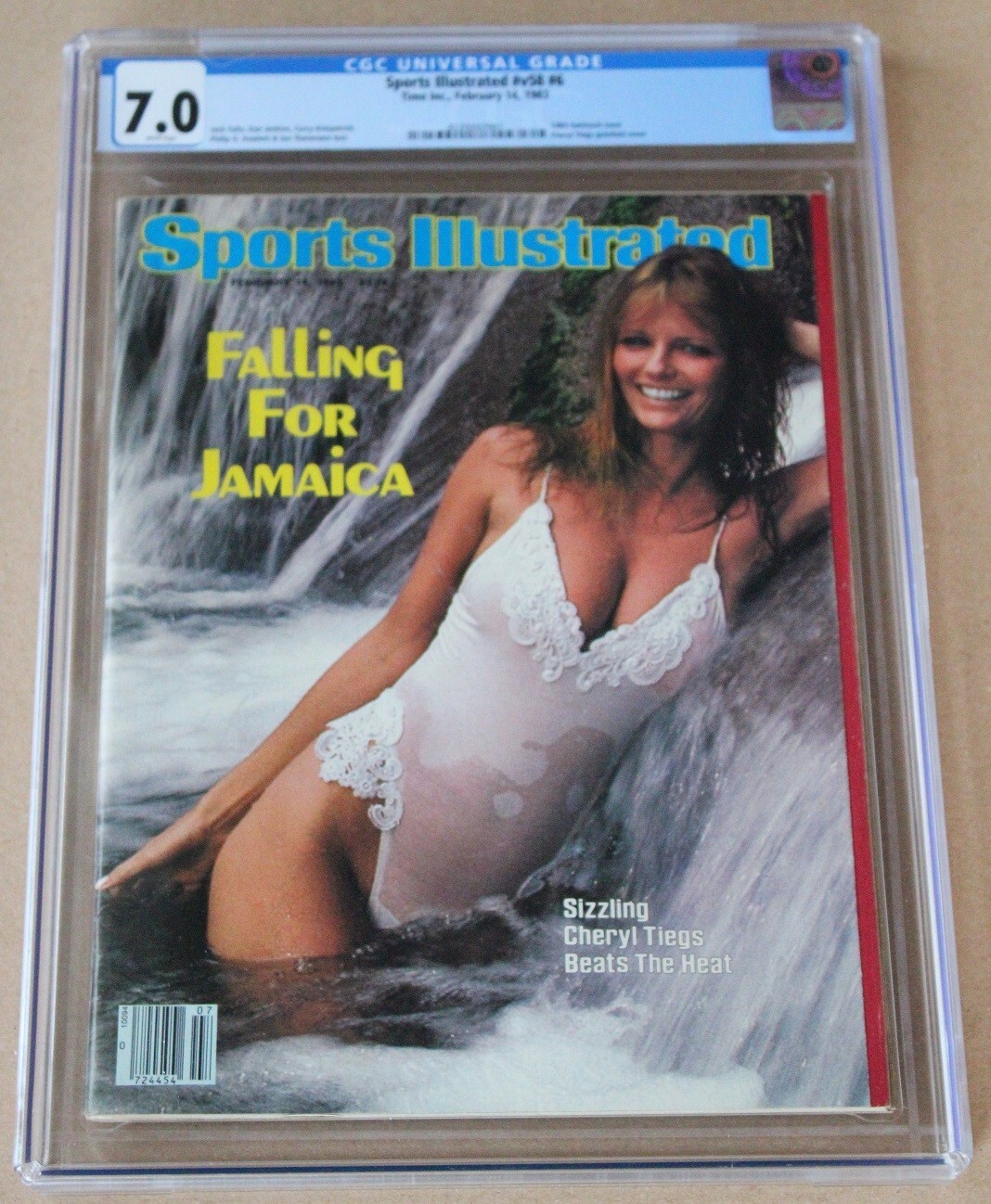 Sports Illustrated February 14 1983 Swimsuit Magazine CGC 7.0 Cheryl Tiegs S.I.