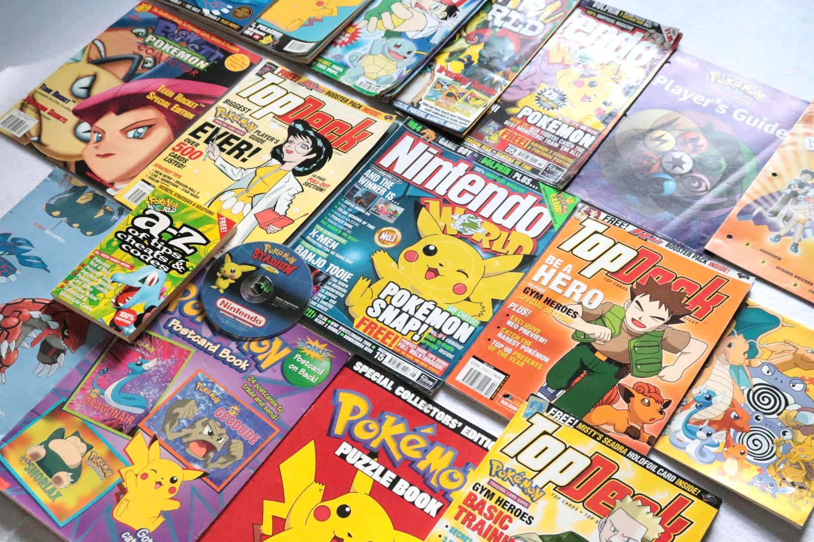 Vintage Pokemon Magazine Bundle Nintendo World TopDeck Guides 1999-2003 Job Lot