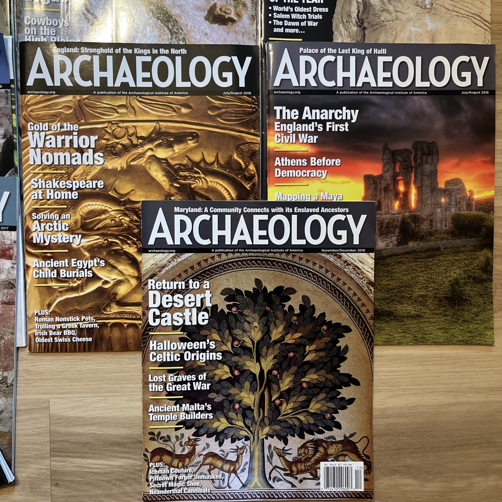 HUGE Lot 22 ARCHEOLOGY Magazine Back Issues Archaeological Institute of America