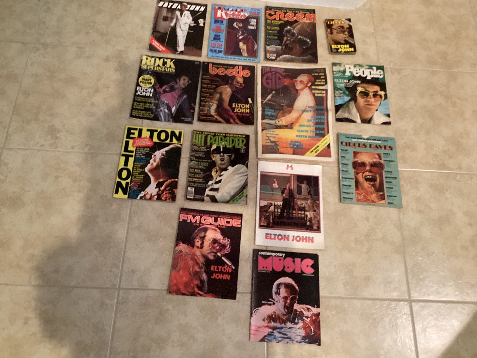 14 Vintage Sir Elton John Publications for the True Collector