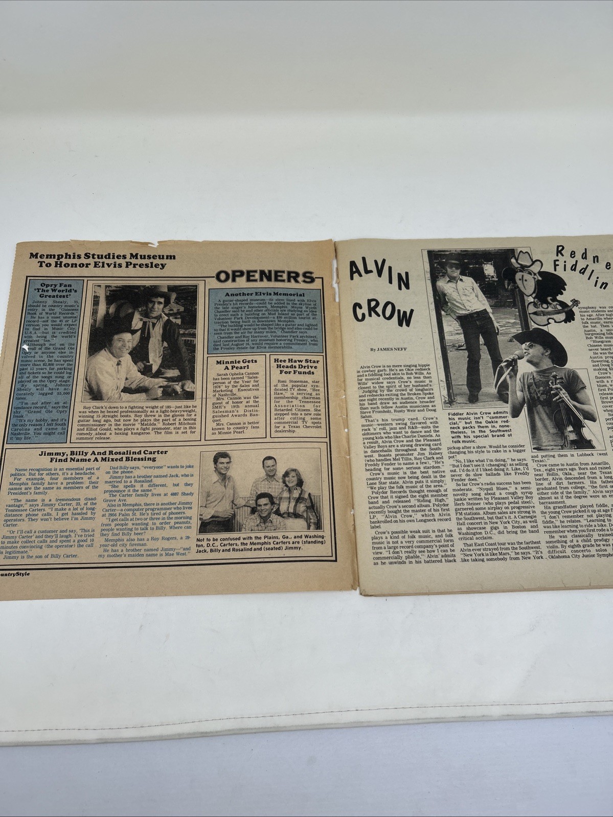 Country Style Magazine 1976 1978 Elvis Dolly Parton Bob Dylan Loretta Lynn Merle