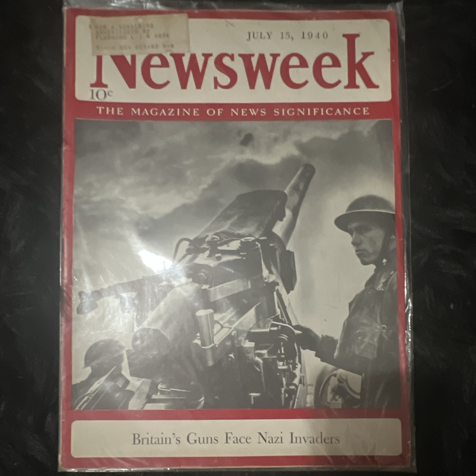 Newsweek Magazine July 15, 1940 Illustrated Weekly News Military War Issue