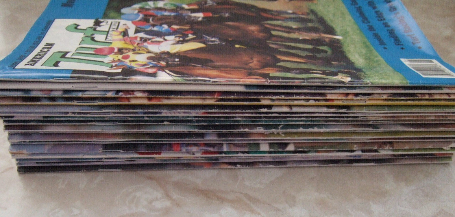 Lot of 17 AMERICAN TURF MONTHLY Magazines Horse Racing 1997-1998 Issues