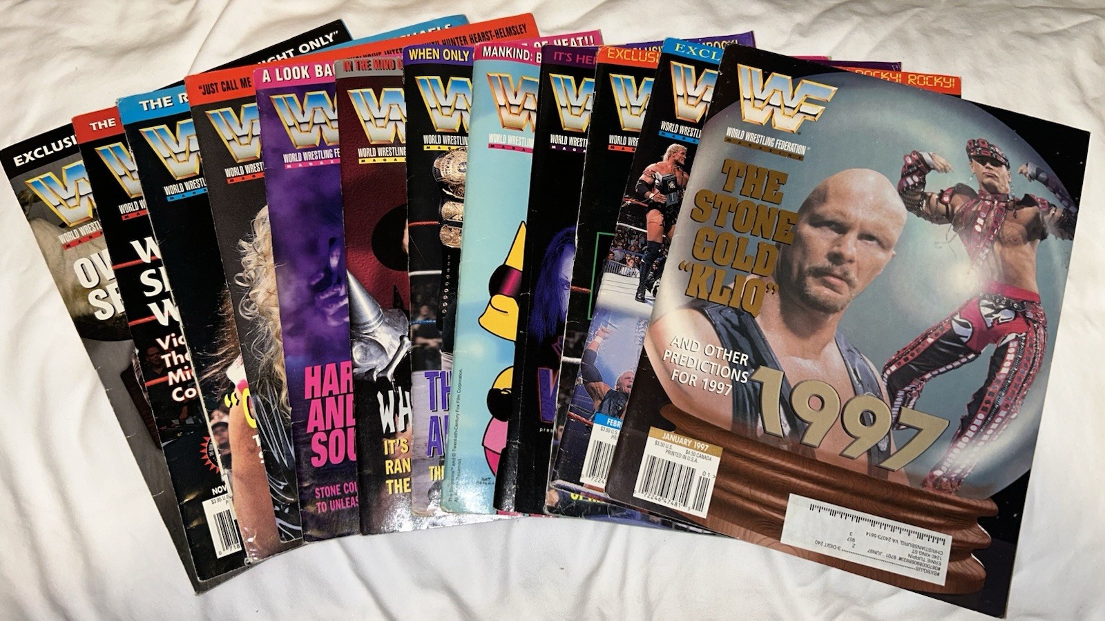 WWF Magazine 1997 Lot Complete 12 Issues Vintage Wrestling WWE Attitude