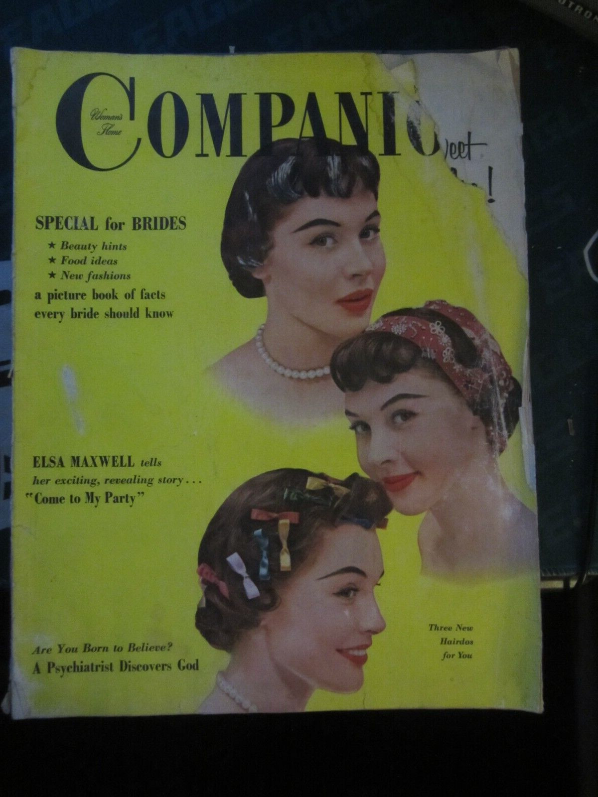 Woman’s Home Companion Magazine April 1954 Special for Brides Beauty Hints