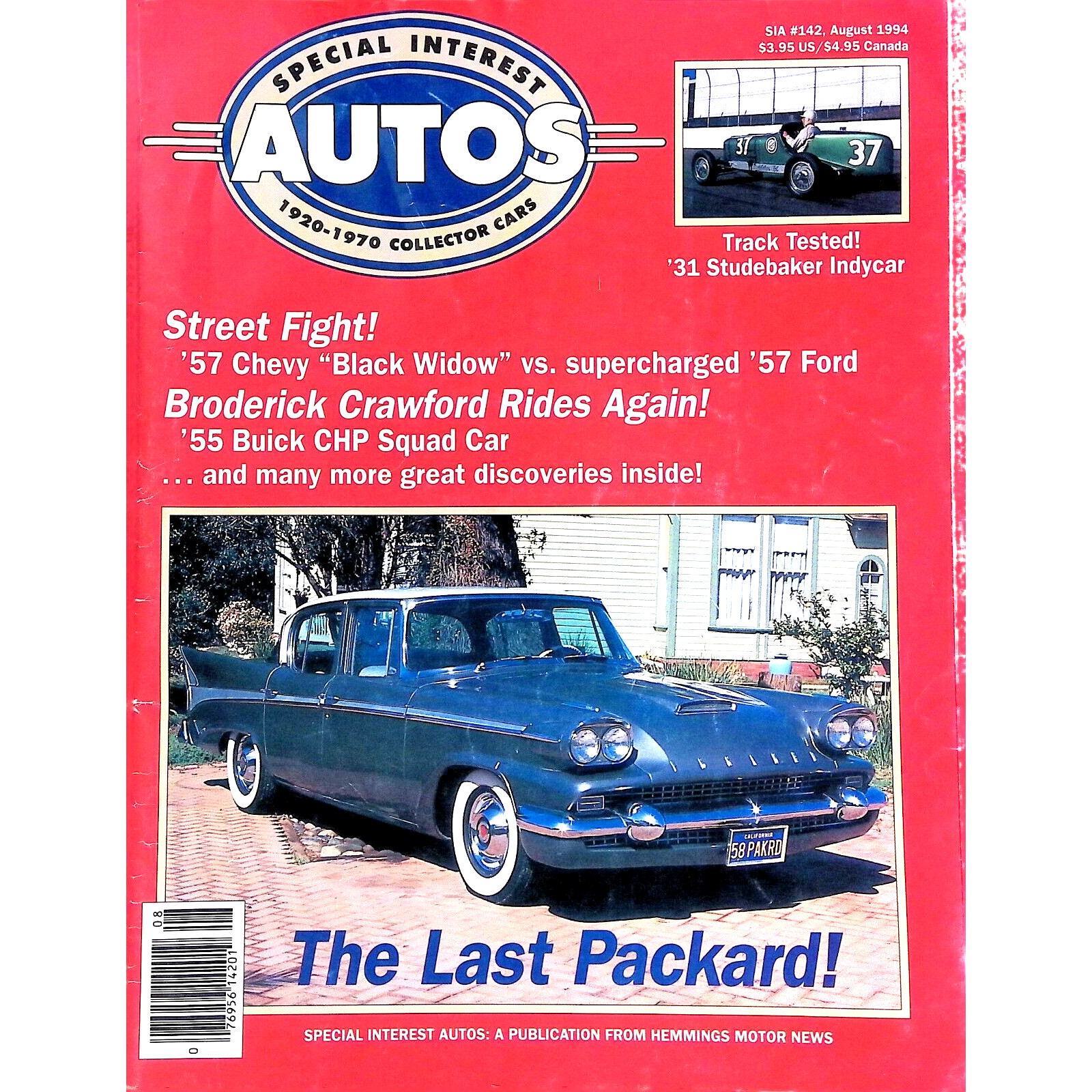 Special Interest Auto Magazine AUG 1994 ’58 Packard ’55 CHP Buick