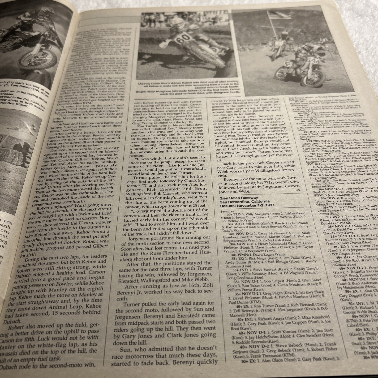 Cycle News Magazine November 19, 1997