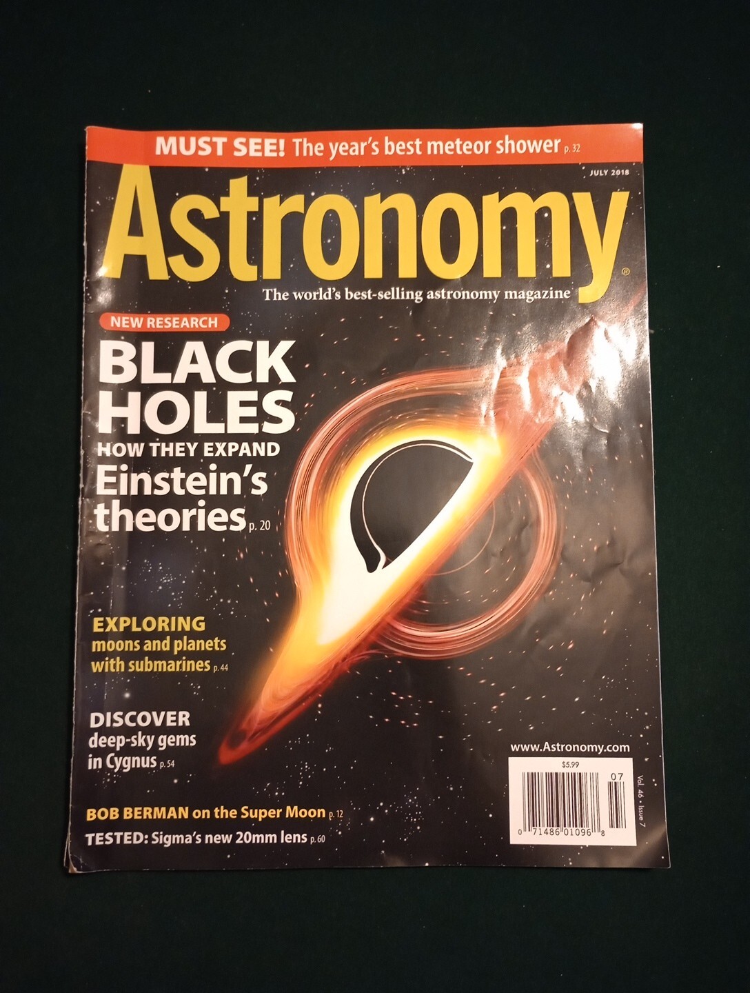 Astronomy Magazine July 2018 Volume 46 Issue 7 BLACK HOLES & EINSTEIN