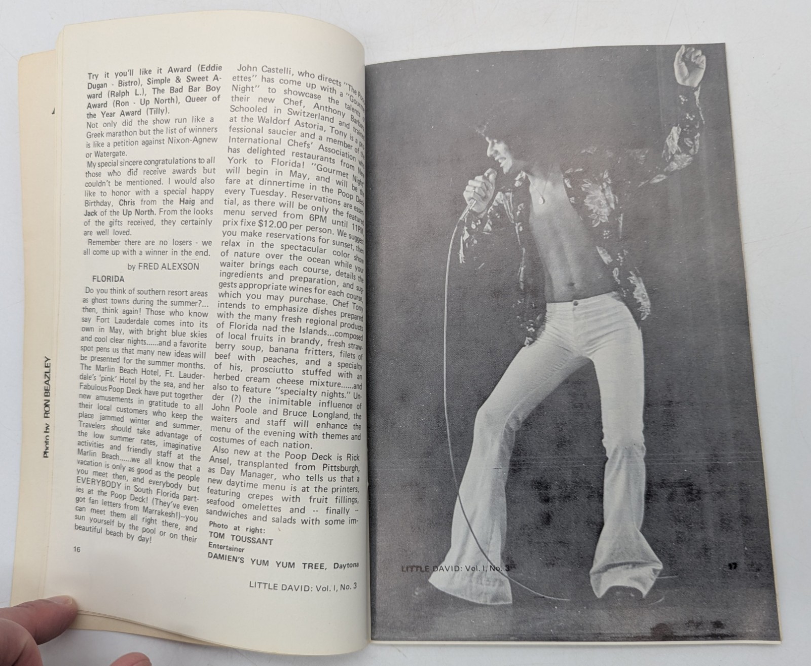 1974 Little David Travel Magazine Vintage Guide to Gay Clubs Bars