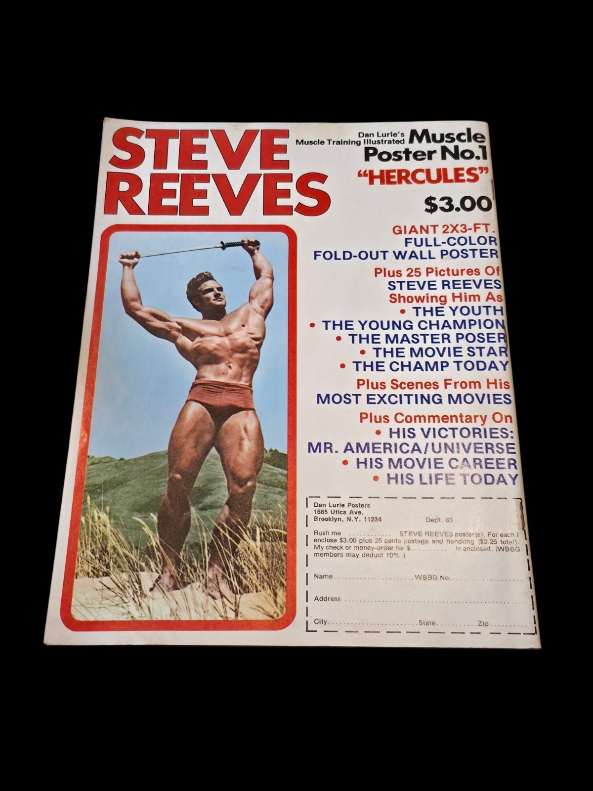 Muscle Training Illustrated Bodybuilding Magazine / Steve Reeves / 11-77