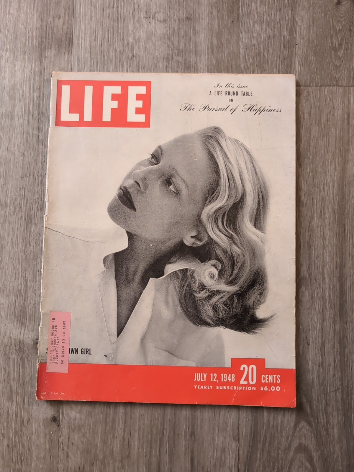 Life Magazine July 12, 1948 Small Town Girl, Rare Vintage