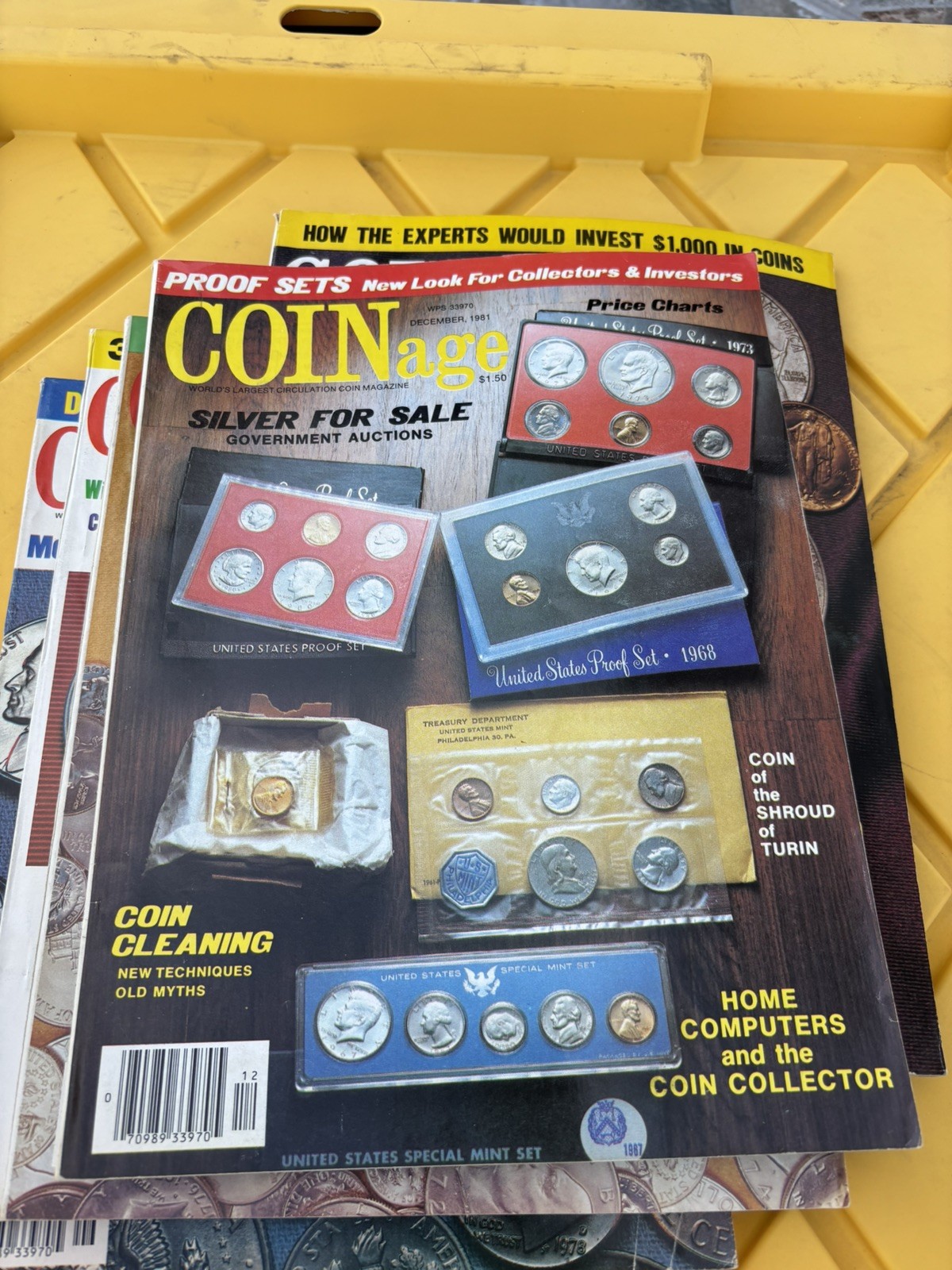 COINage Magazine Lot of 6 Issues from 1978-81 Coin Collecting Numismatics