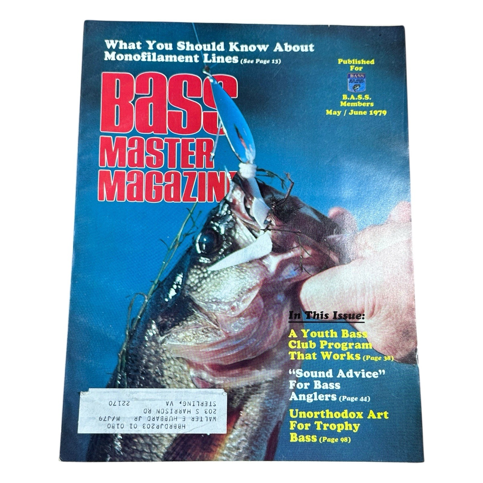 Bass Master Magazine Complete 1979 Year Lot 7 Vintage Bass Fishing B.A.S.S