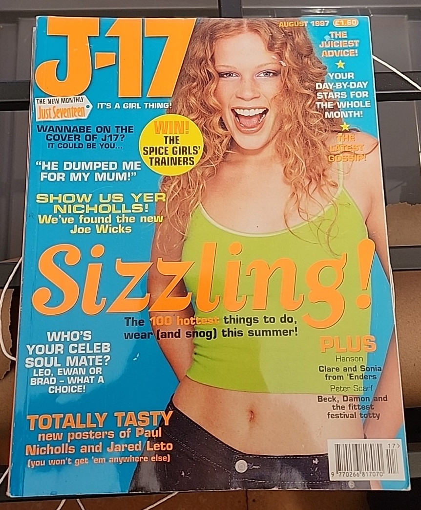J-17/Just Seventeen August 1997 Hanson Jared Leto