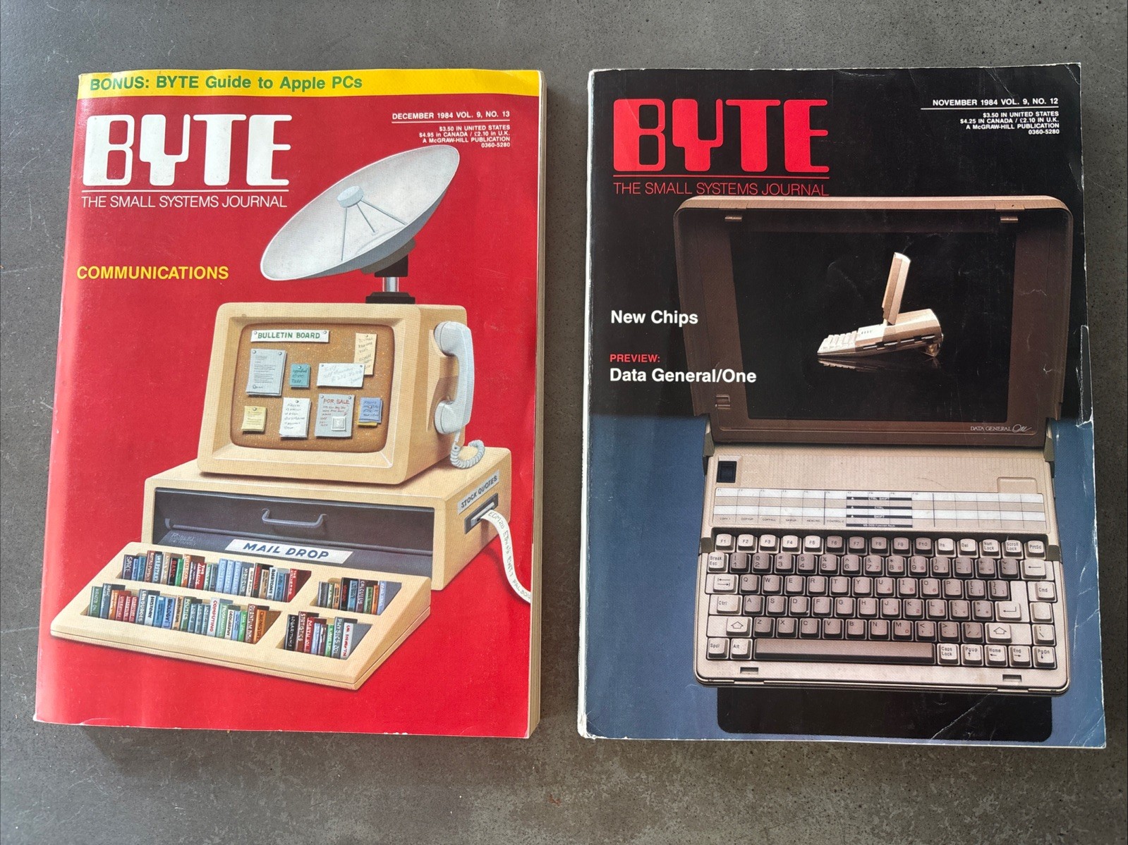 Byte The Small Systems Journal Magazine – Nov/Dec 1984 – Vol 9 No 12 & 13