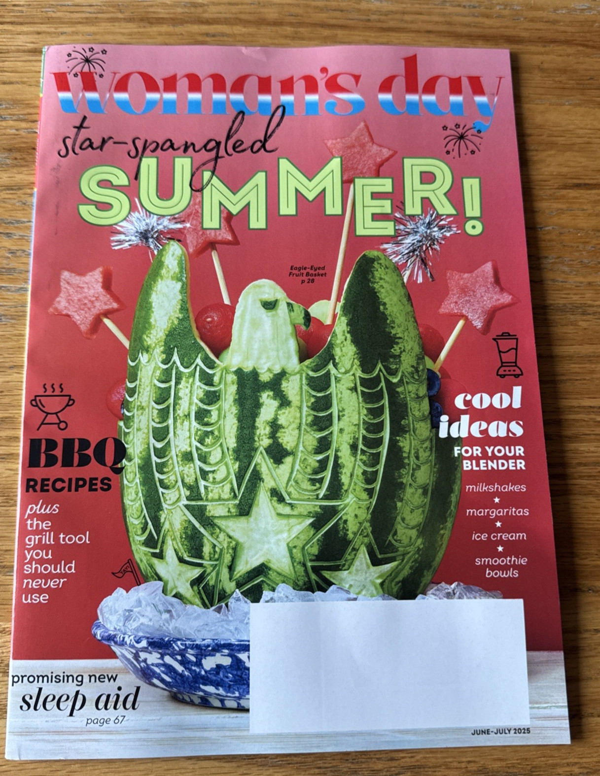 Woman’s Day Magazine June/July 2025 issue – BBQ Recipes free shipping
