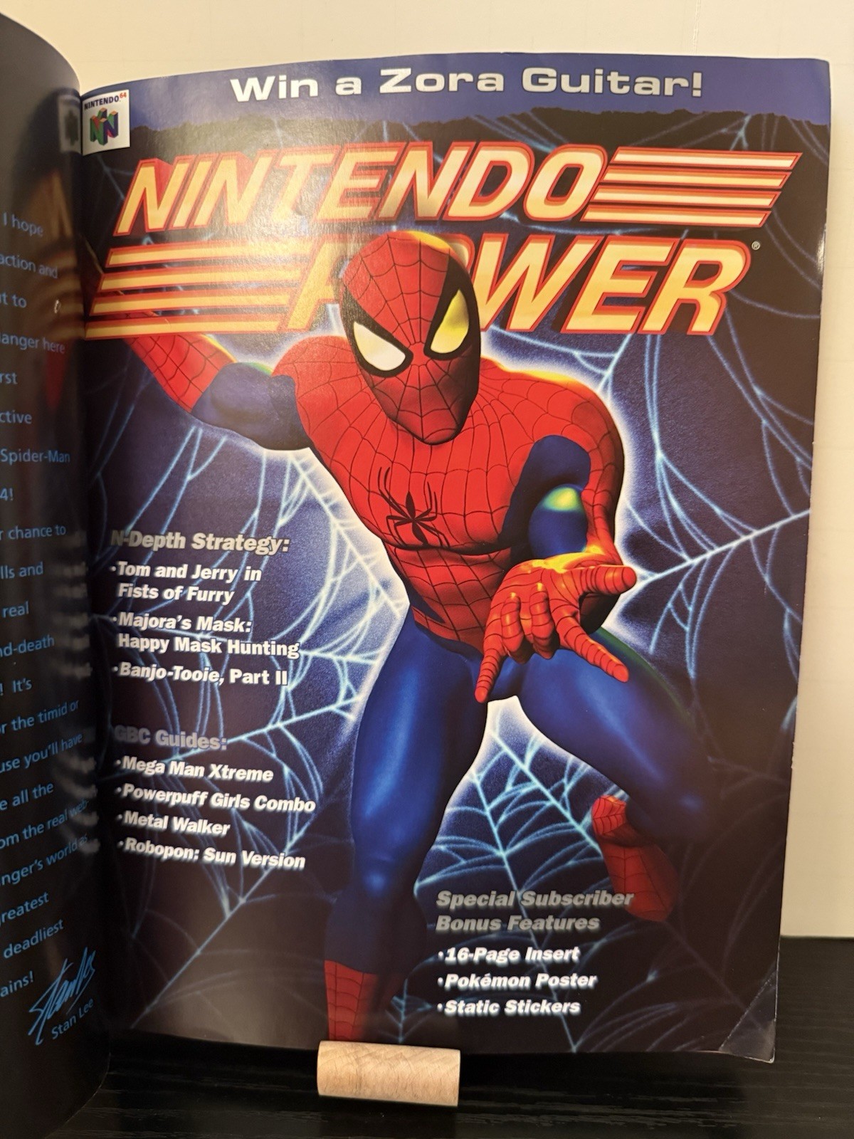 Nintendo Power Volume #140 Spider-Man (Jan. 2001) w/Poster, Comic, Stickers, Etc