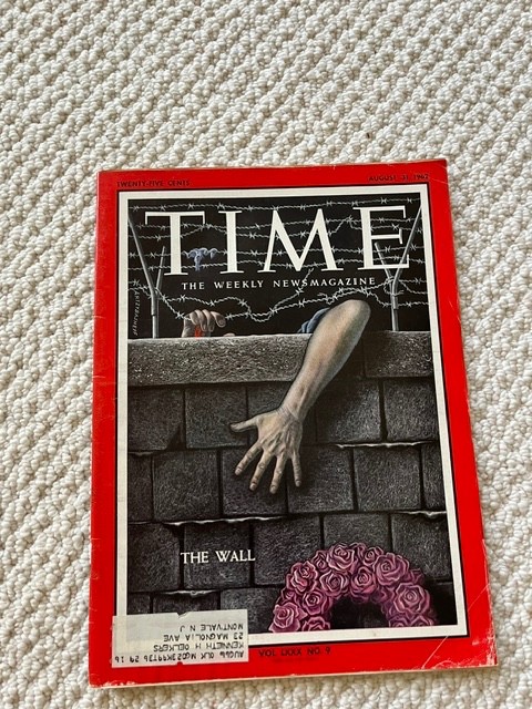 Time Magazine Berlin Wall «The Wall» August 8th, 1962