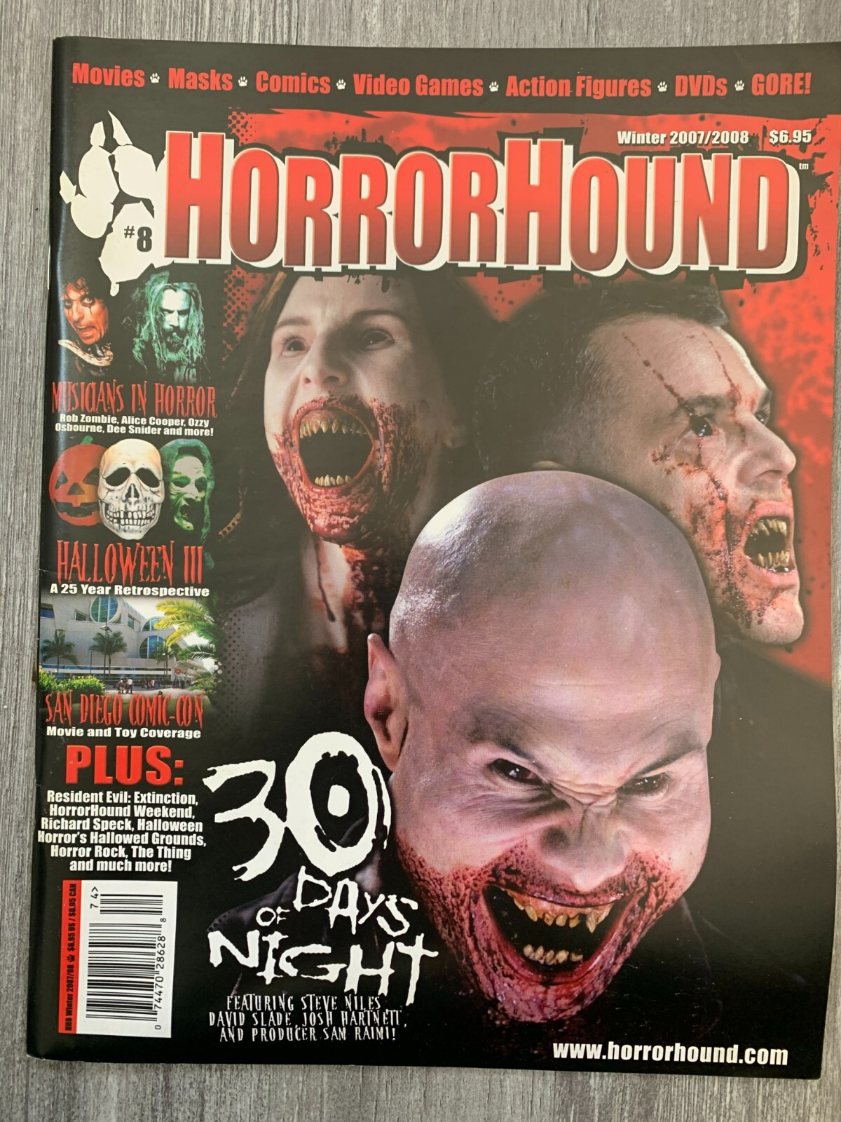 2007 HORROR HOUND Magazine #8 FVF 7.0 Horror Musicians / 30 Days of Night