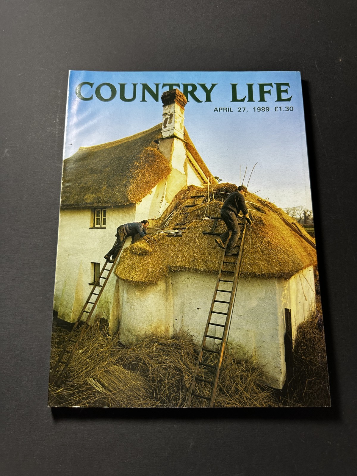 Country Life Magazine April 27, 1989 Thatchers Wiltshire Cottage Cover UK Weekly