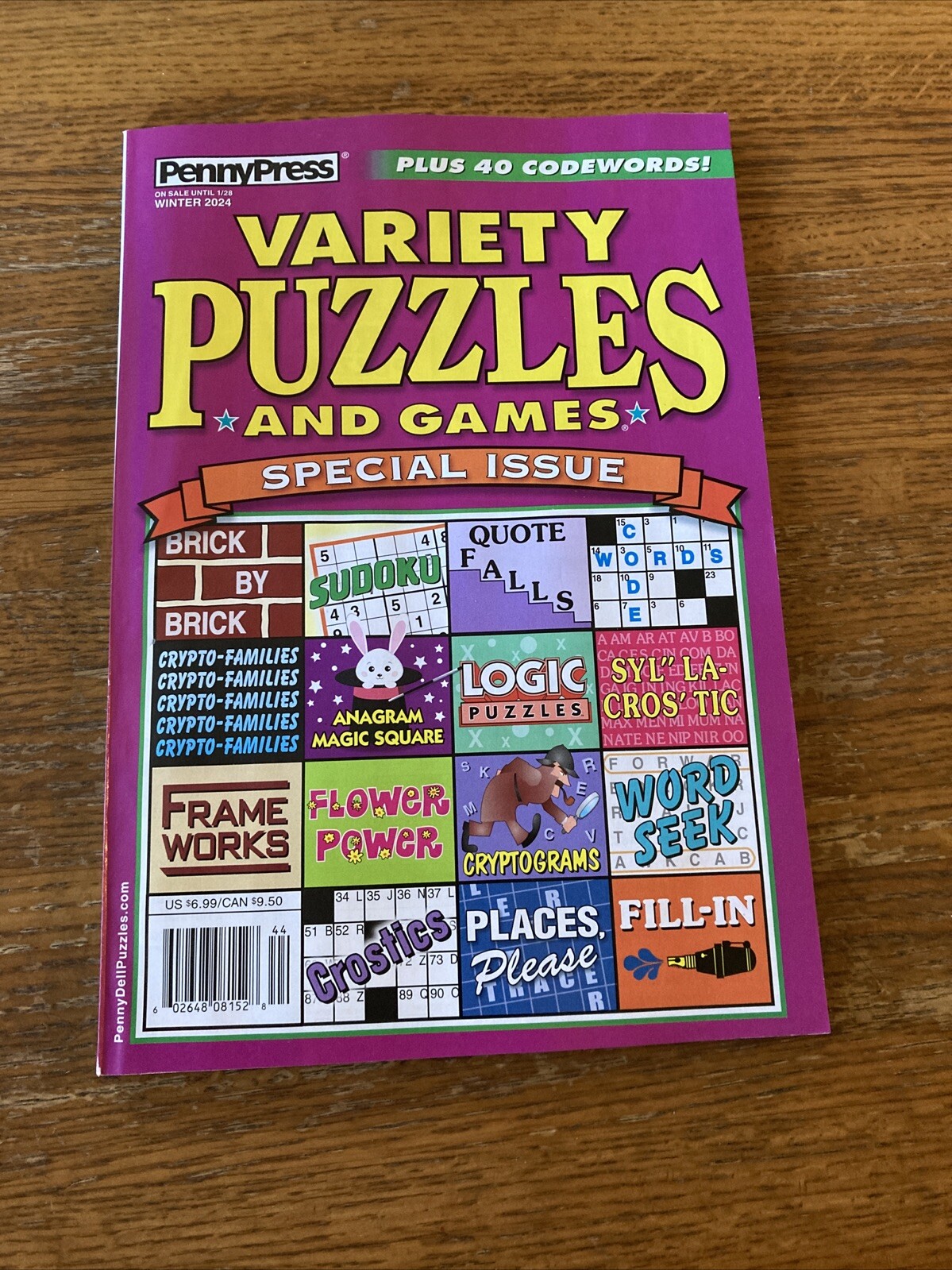 New Penny Press Variety Puzzles and Games Special Issue Winter 2024 Word Seek