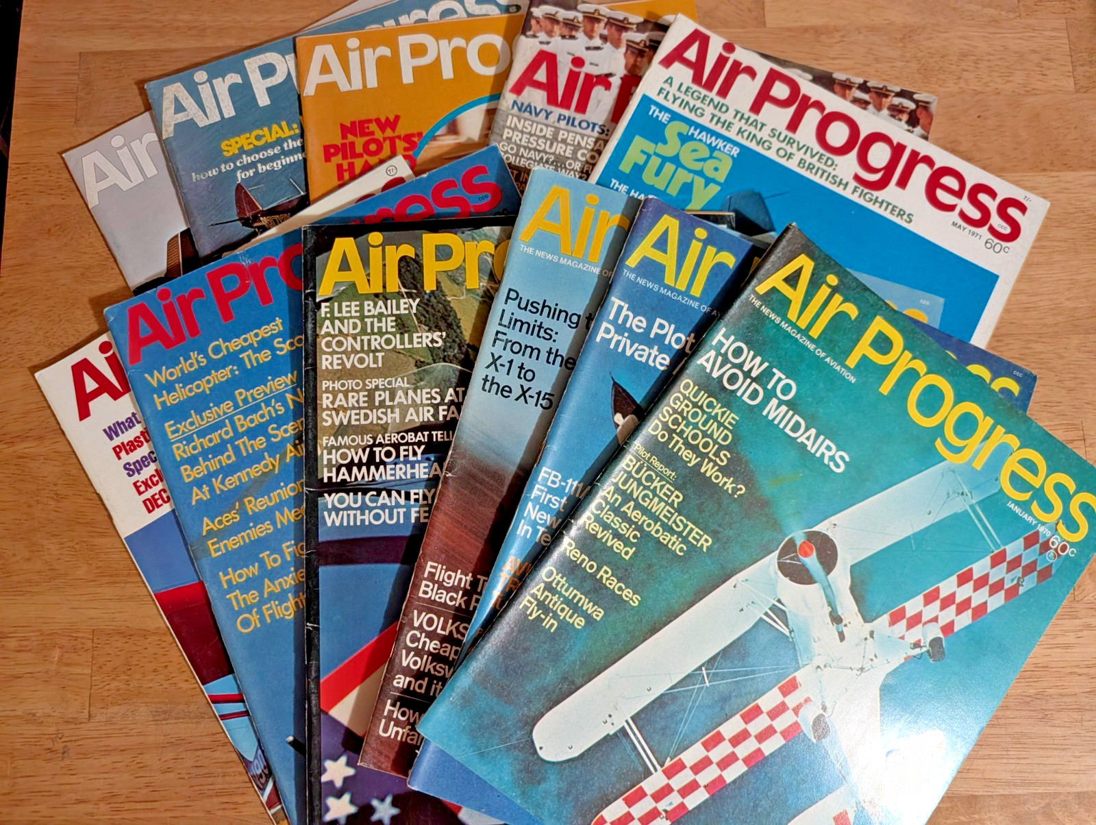 Air Progress Magazine 1970s 11 Back Issues Airplanes Aviation Flying Aircraft