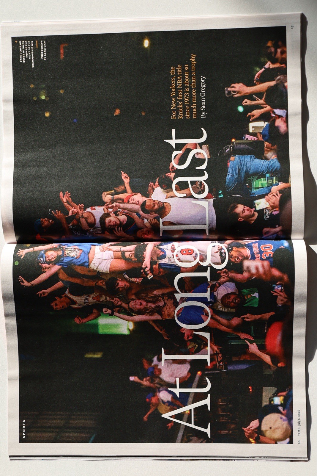 TIME Magazine July 2026 Edition New York KNICKS NBA CHAMPIONS – IN HAND NEW