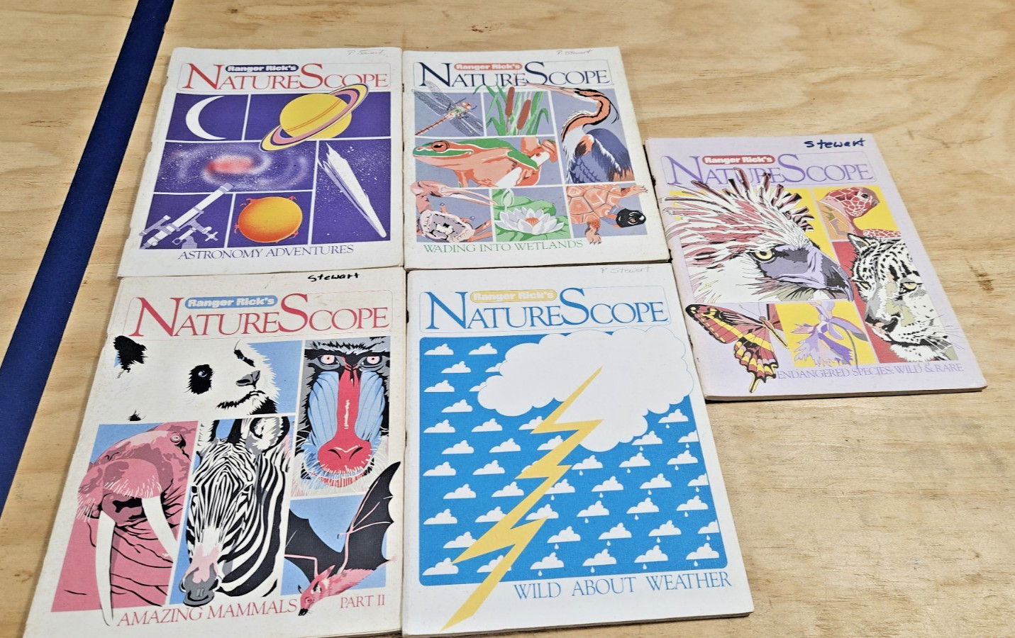 Lot of 5 Ranger Rick’s NatureScope Outdoor Education Magazines Vintage