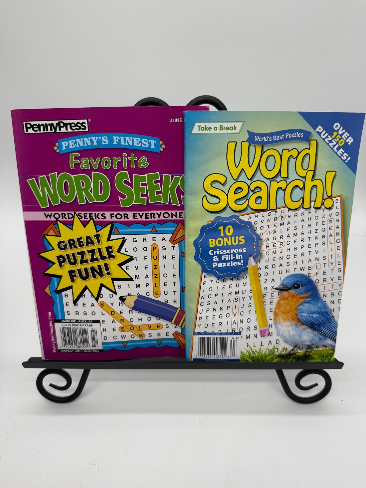 NEW Lot of 2 Puzzle Magazine Penny Press Variety Word Seek & Word Search