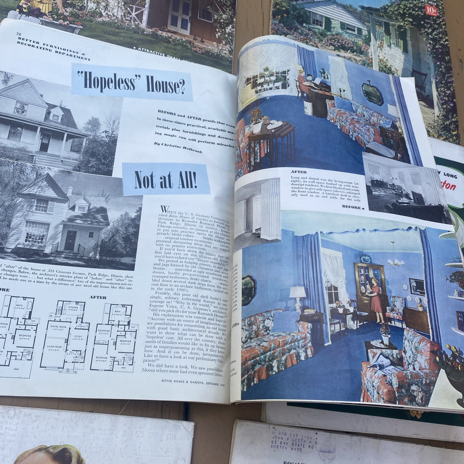 1941 (8) 1942 (6) BETTER HOMES & GARDENS vintage lot of 14 Magazines World War 2